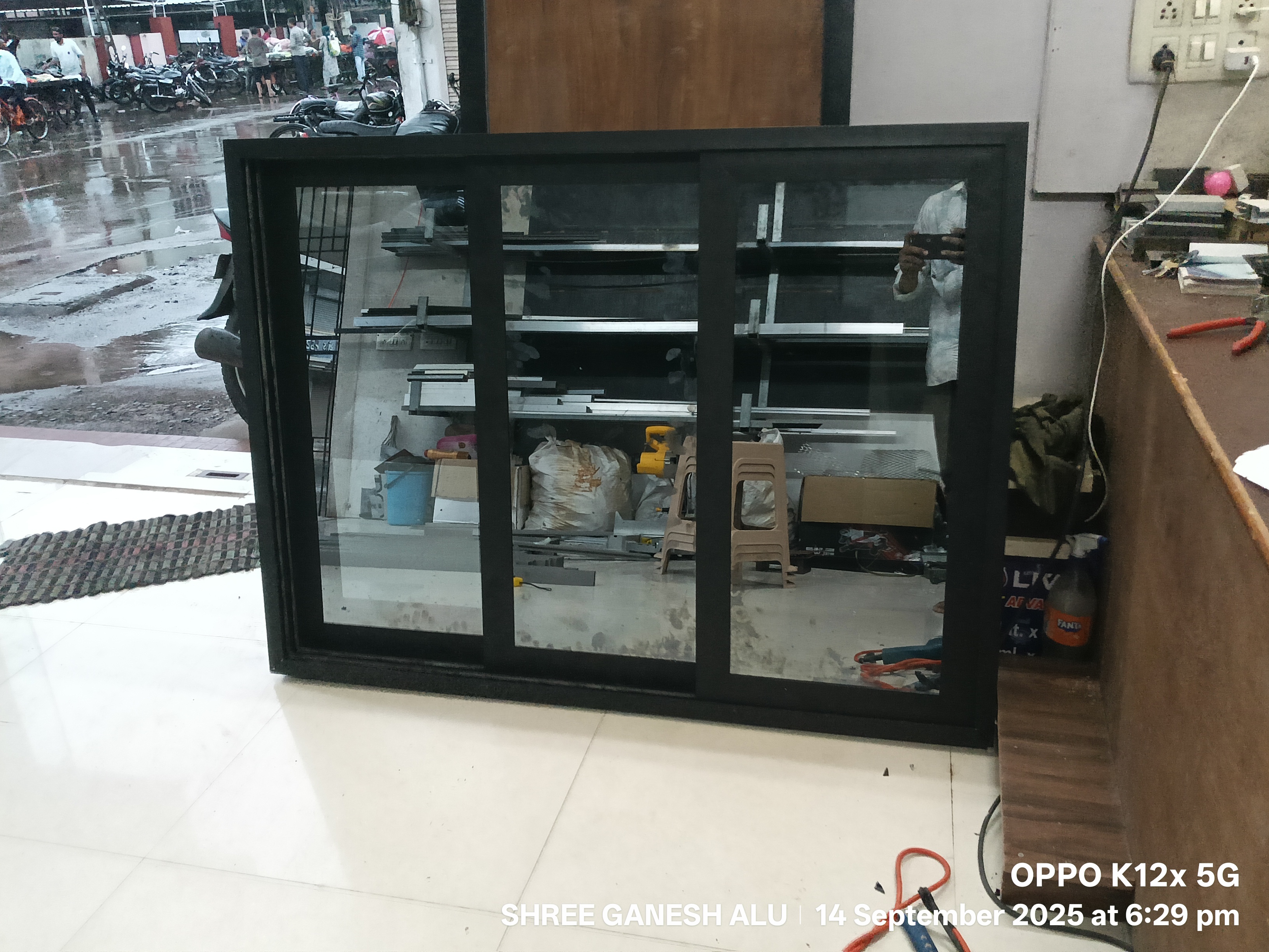 Aluminium section  & glass window, door