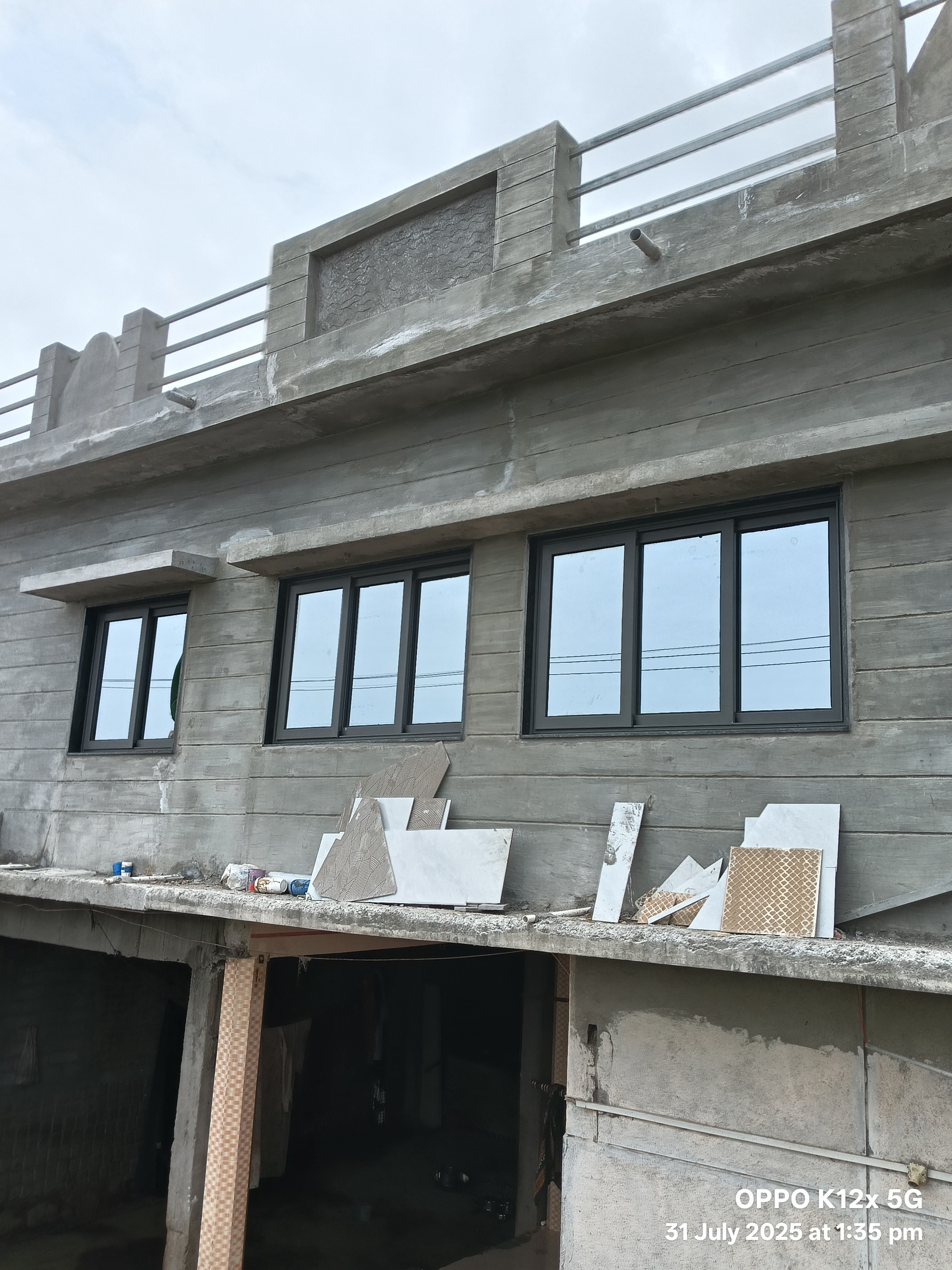 Aluminium section  & glass window, door